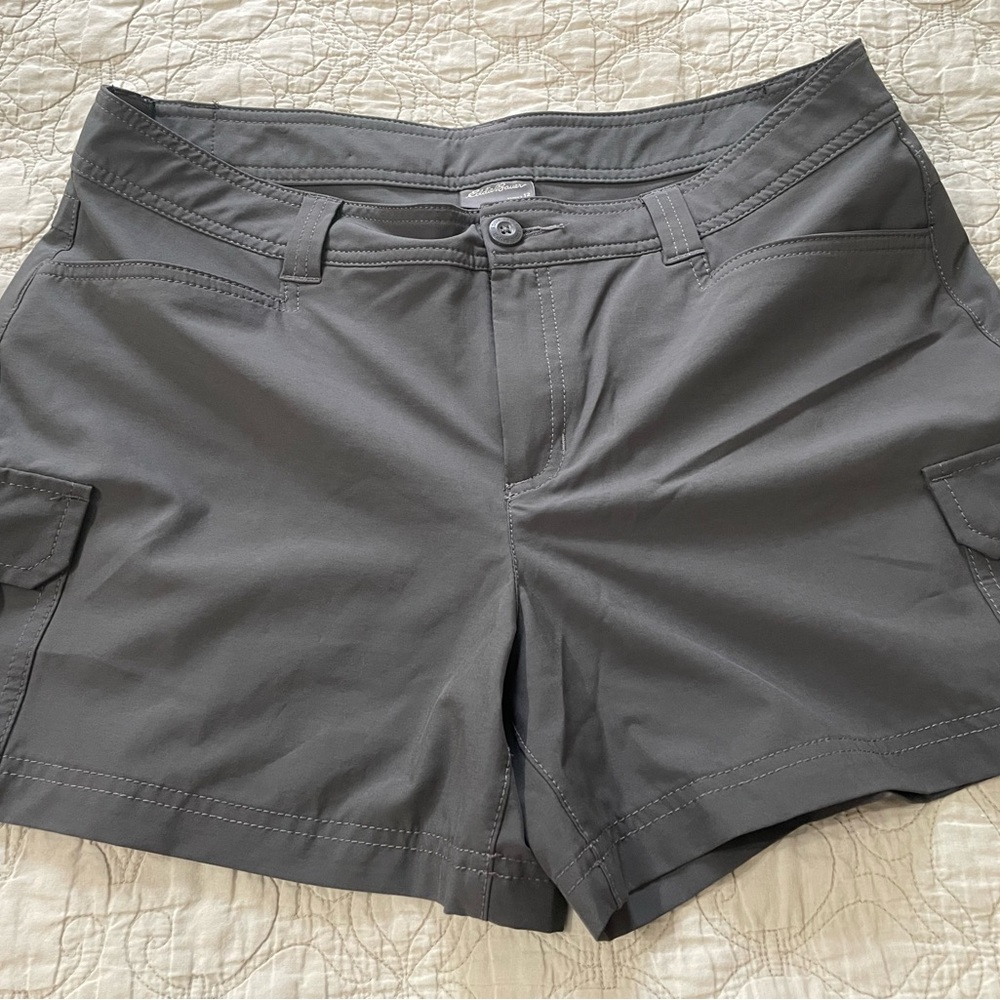 Eddie Bauer steel grey cargo shorts